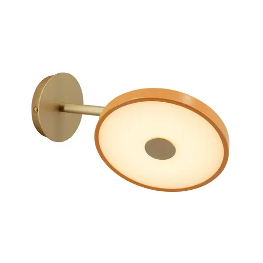 Nur Heute Asteria Short LED-Wandlampe, orange/messing, Stecker - UMAGE
