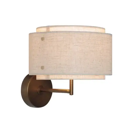 Nur Heute Takai Wandleuchte, beige, Textil - DFTP