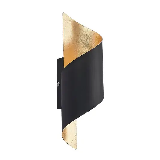 Ausverkauf Chenotara Wandleuchte Black/Gold - Lindby