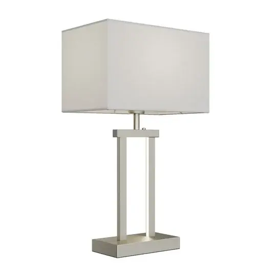 Sigurd Tischleuchte White/Nickel - Lindby Zertifiziert