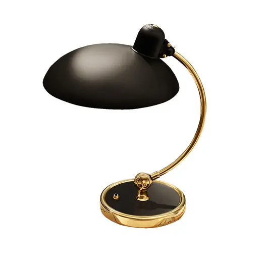Schnäppchen Kaiser Idell Tischlampe Luxus, schwarz/messi - Fritz Hansen