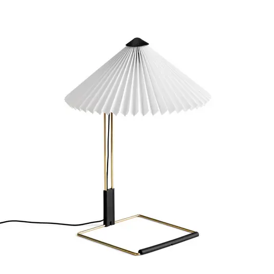 Preiswert Matin LED-Tischlampe, weiß/messing, Höhe 38 cm - Hay