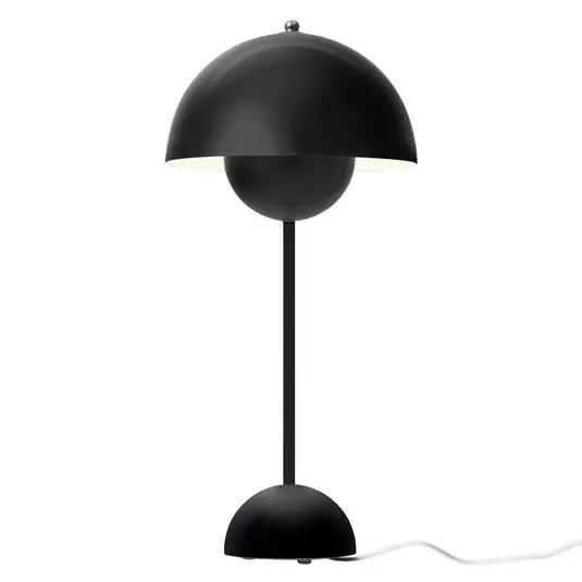Flowerpot VP3 Tischleuchte, schwarz matt, 50 cm - &TRADITION Preisreduziert