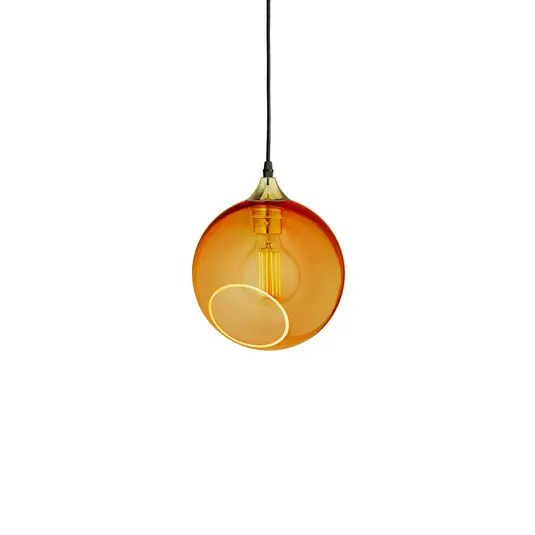 Sale Ballroom Pendelleuchte Amber m/Gold Sockel - Design By Us