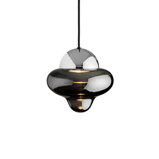 Begrenztes Angebot Nutty Pendelleuchte Smoke/Chrome - Design By Us