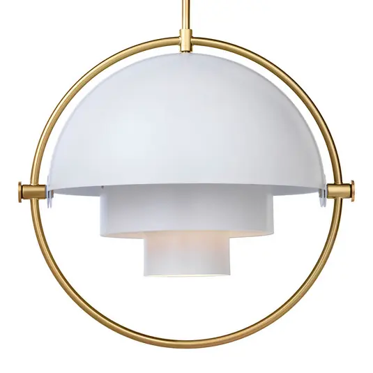 Neuheit Multi-Lite Pendelleuchte Ø36 Messing/Weiß - GUBI