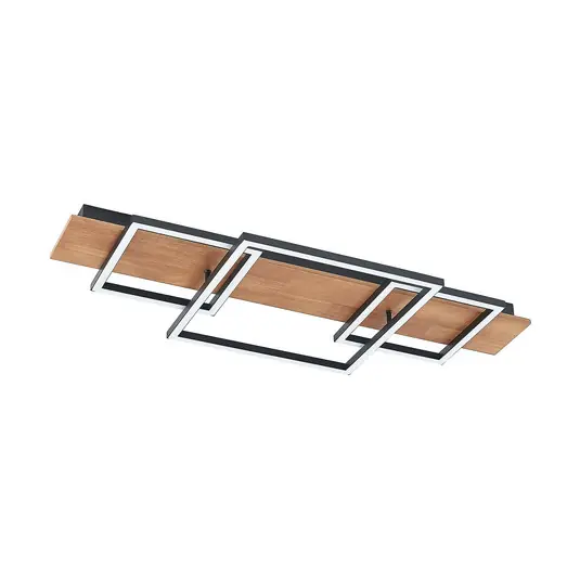 Chariska LED Deckenleuchte L95 Wood/Black - Lucande Direktkauf