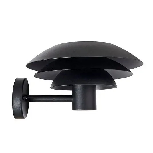 Expressversand DL25 Außenwandleuchte, Ø 25 cm, schwarz matt - Dyberg Larsen