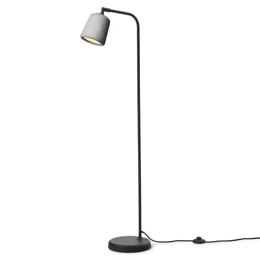 Material Stehleuchte Light Grey Concrete - New Works Top-Seller