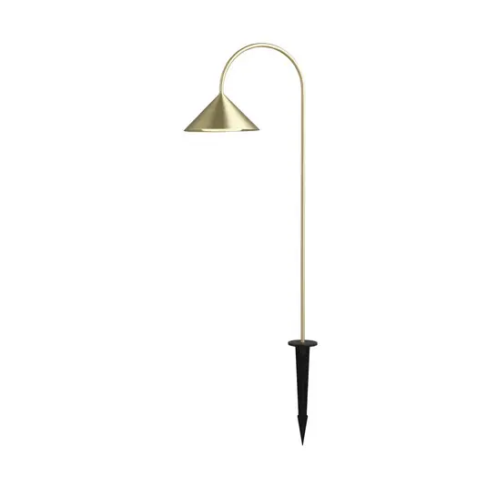 Preisreduziert LED-Erdspießlampe Grasp, messingfarben, 82 cm, IP44 - FRANDSEN