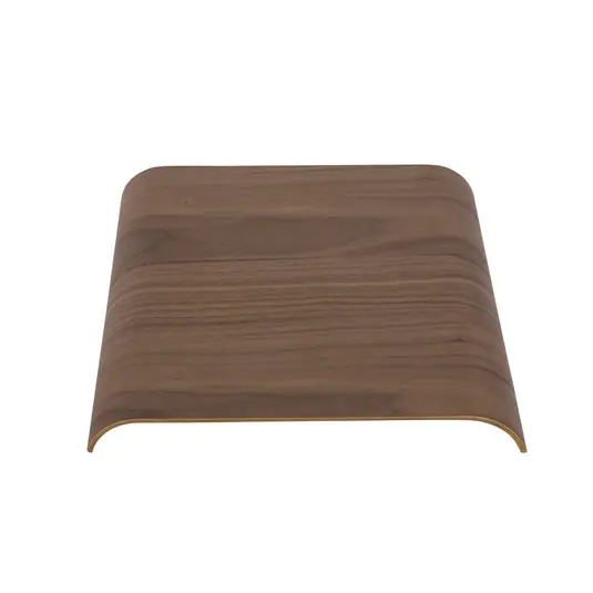 Top-Seller Curva Holz Tablett für Regal L33xW32,4xH3,6 Walnut - AYTM