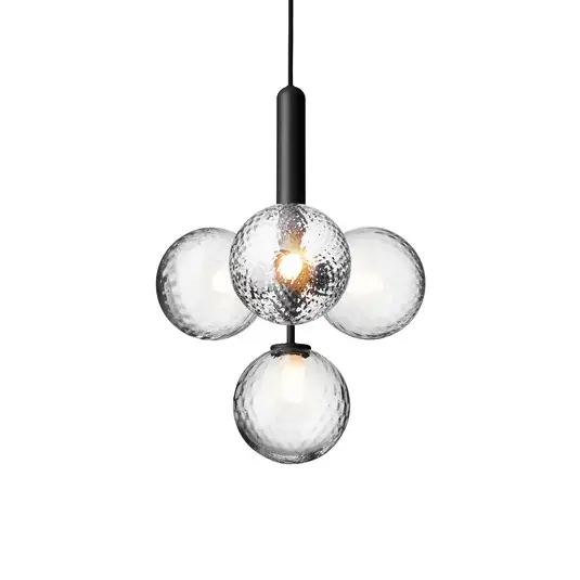 Top-Preis Miira 4 Krohnleuchter Rock Grey/Optic Clear - Nuura