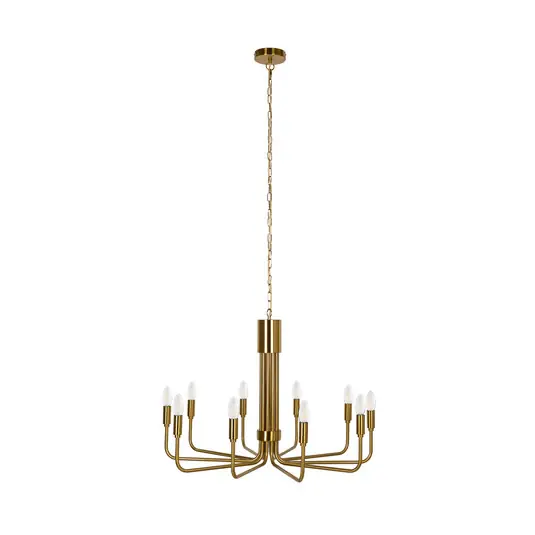 Online Kaufen Elanova 10 Kronleuchter Brass - Lindby