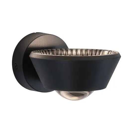 Sabik LED Wandleuchte IP44 Dim. Schwarz - Paulmann Abverkauf