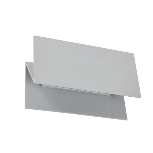 Neuheit Meja LED-Außenwandlampe, grau, Metall, 27cm, IP54 - Lucande