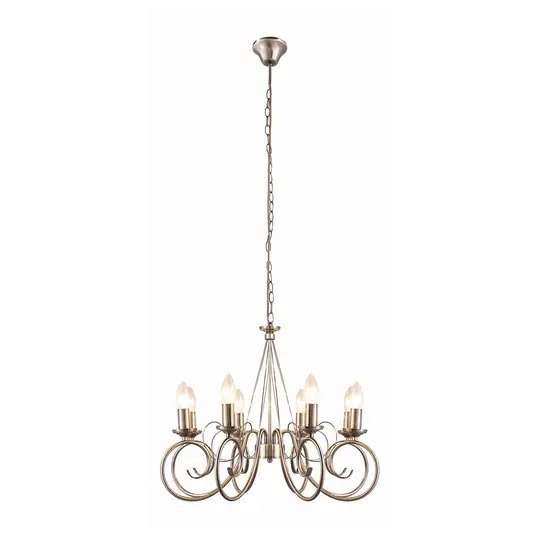Letzte Chance Marnia 8 Kronleuchter Antique Brass - Lindby