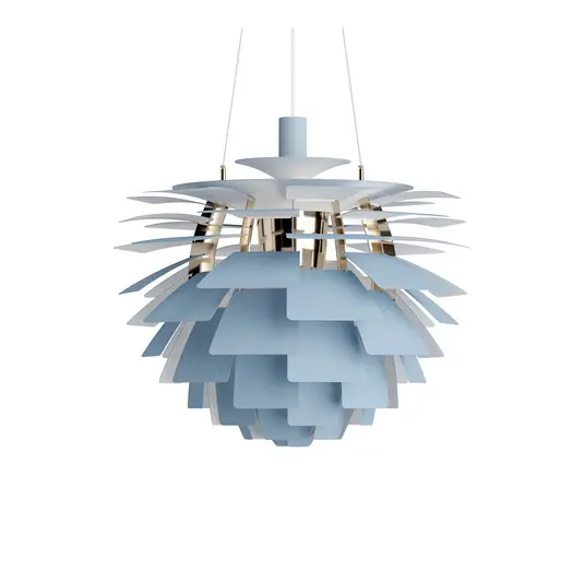 Zertifiziert PH Artichoke Hängelampe blau/messing 60 cm - Louis Poulsen