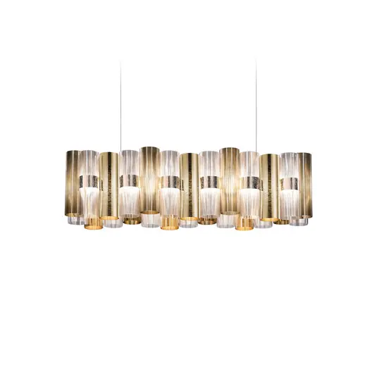 LED-Hängelampe La Lollo, goldfarben, 100 cm - Slamp Top-Preis