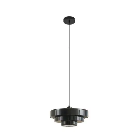 Schnäppchen Tivra Hängeleuchte glänzend schwarz Ø 35 cm E27 - Lindby