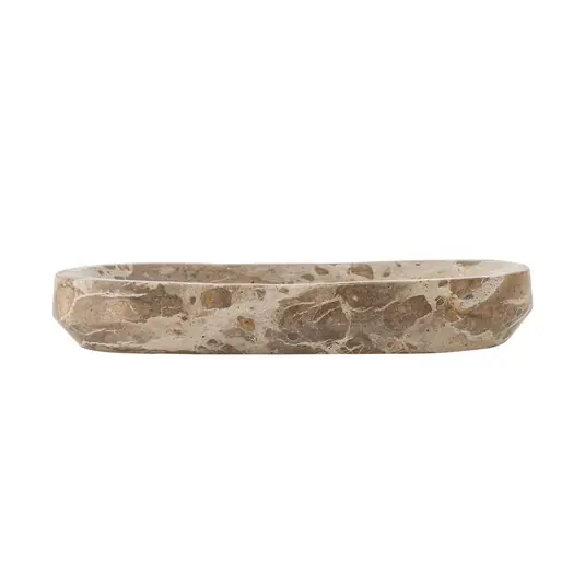 Garantierte Lieferung Shao Tablett, Marmor, beige, Länge 24,5 cm - BLOOMINGVILLE