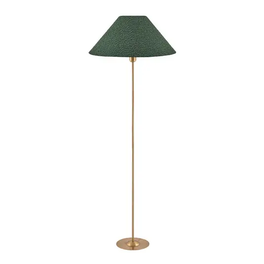 Geprüft Iris Stehleuchte grün/messing Textil - Globen Lighting
