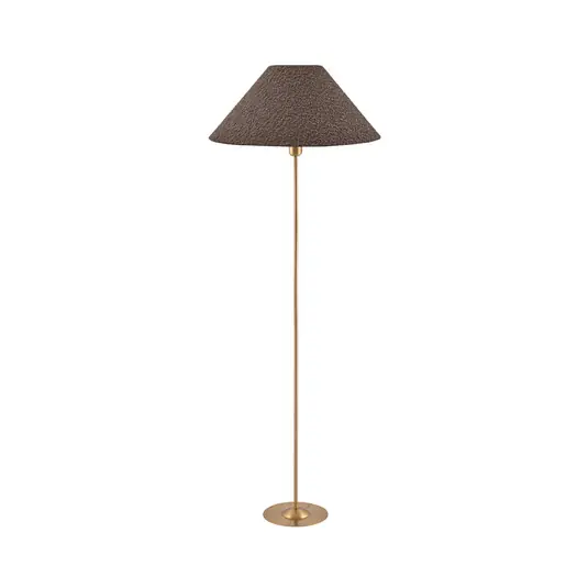 Mega-Angebot Iris Stehleuchte braun/messing Textil - Globen Lighting