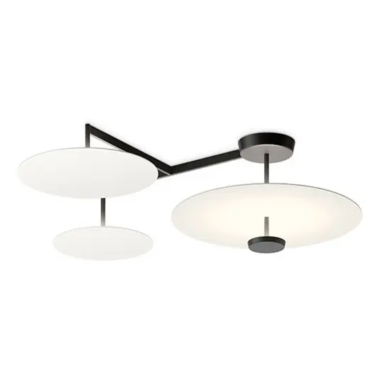 Flat LED-Deckenleuchte 4-flg. Ø 55 cm weiß - Vibia Günstig