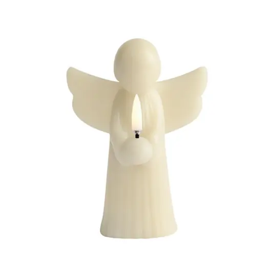 ANGEL LED-Kerze, creme, Wachs, Höhe 16 cm - Uyuni Lighting Finale Aktion