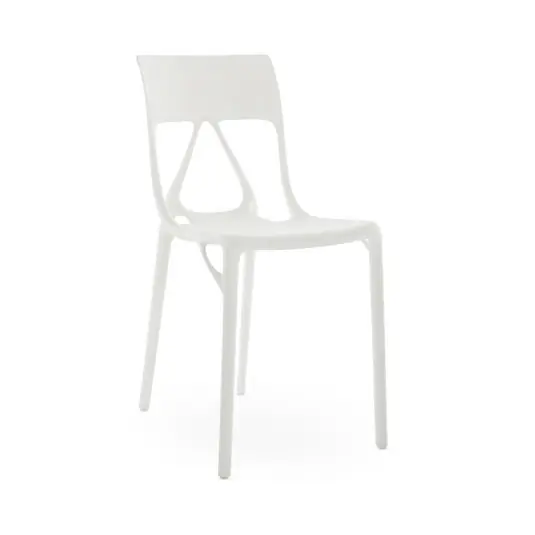 Neue Ware A.I. Lite Stuhl, weiß, Höhe 80 cm - Kartell