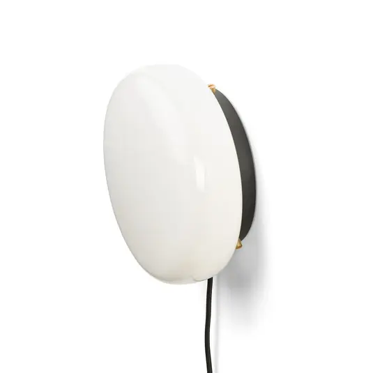 Neue Ware OPA Wandleuchte Opalglas, G9, Kabel/Stecker/Schalter - Gejst