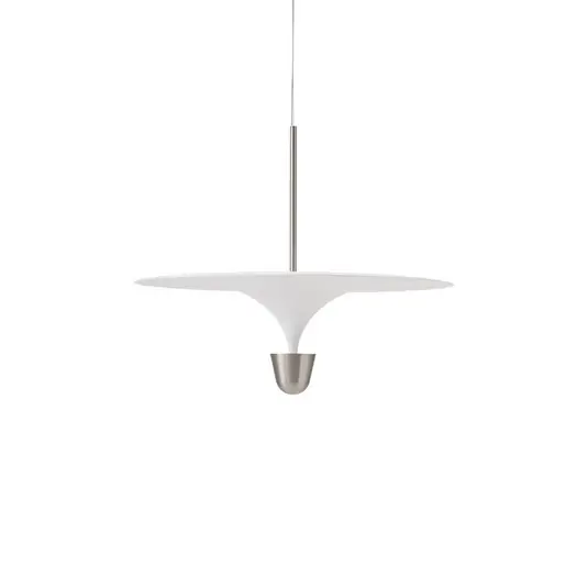 Sichere Zahlung Kantarell LED-Pendelleuchte, Ø 60 cm, nickel - New Works