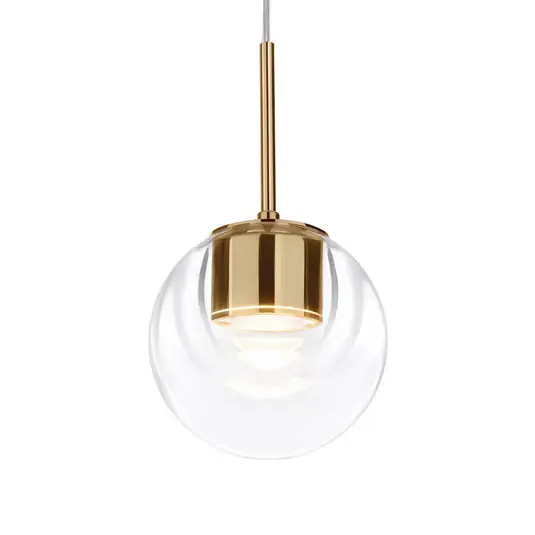 Dew LED-Hängelampe, messingfarben, 1-flammig, Ø 11 cm - kdln Schnäppchen