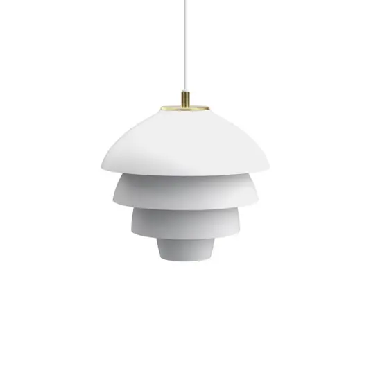 Valencia Pendelleuchte, Ø 32 cm, weiß/messing, E27 - Belid Bestseller