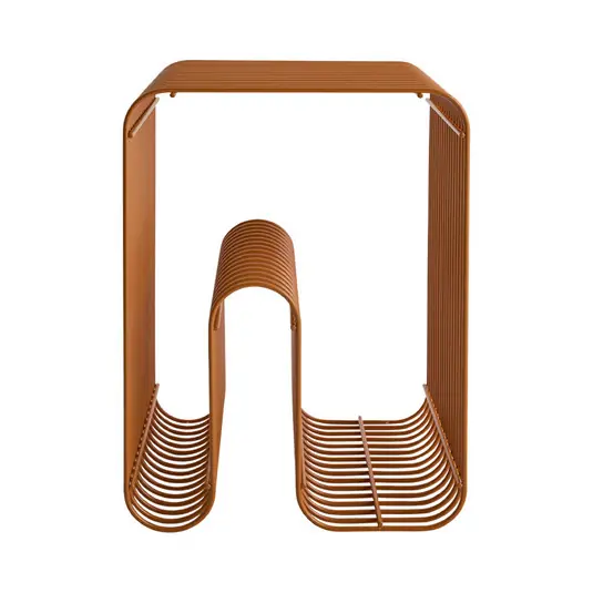 Hocker Curva, amber, Stahl, 32 cm lang - AYTM Bestseller