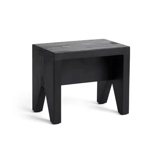 Manolito Hocker, Kiefernholz schwarz, 30 x 20 x 25 cm - HAY Bestpreis