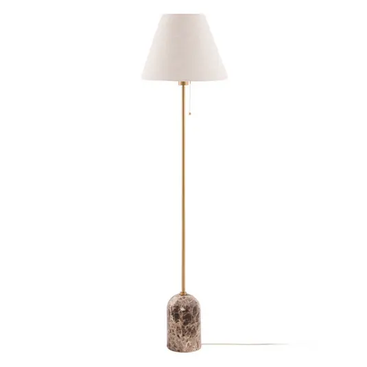Ausverkauf Gino Stehlampe, Fuß Marmor, beige, 145 cm - Globen Lighting