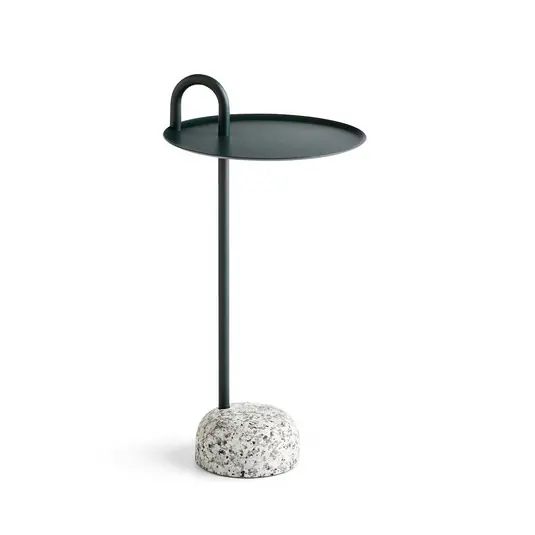 Bowler Beistelltisch, dunkelgrün, Höhe 70,5 cm, Granit - HAY Echt