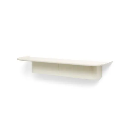 Aktuell Korpus Wandregal mit Kleiderhaken, creme, 90 cm - HAY
