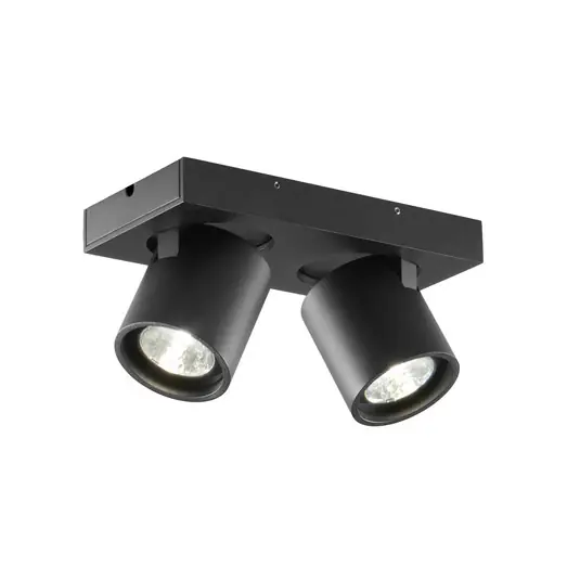Must-Have Focus 2 LED-Spot, schwarz, 2-flg., CCT drehbar - Light-Point