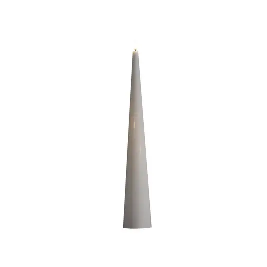 CONE LED-Kerze, weiß, Höhe 50 cm, smooth - Uyuni Lighting Expressversand