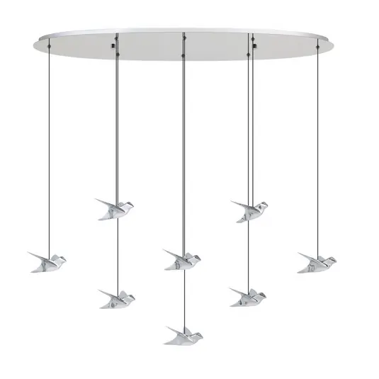 Paratebueno Hängelampe, chrom, 8-flg. - EGLO Stars Of Light Direkt Vom Hersteller