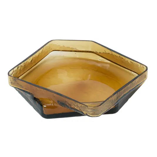 Rabatt Muro Schale, amber, 30 x 29 cm, Glas - ferm LIVING