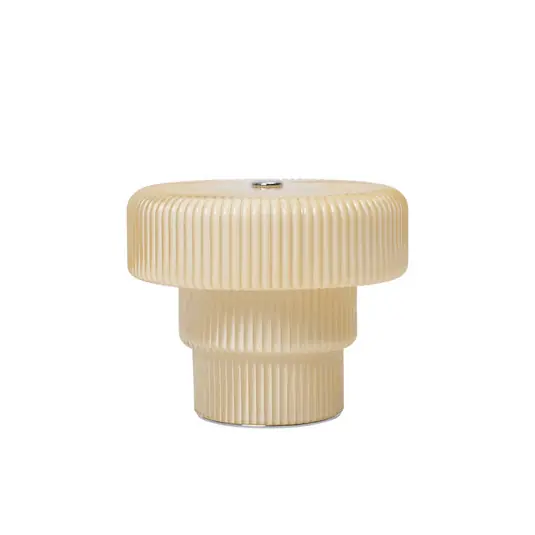 Mega-Angebot Ripple Portable Tischlampe, creme, 10 cm, Glas - ferm LIVING