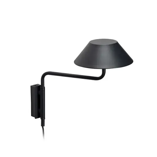 Top-Preis COVER LED-Wandleuchte schwarz Ausladung 30 cm - HÜBSCH