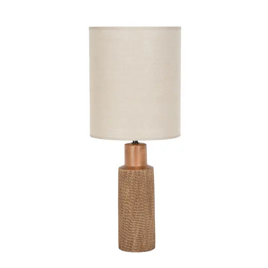 Santal Tischleuchte beige/braun Höhe 63 cm - Corep SAS Must-Have
