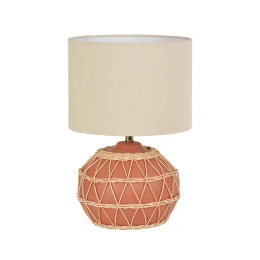 Garantierte Lieferung Cyclades Tischleuchte terrakotta/beige Höhe 35 cm - Corep SAS