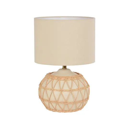 Highlight Cyclades Tischleuchte elfenbein/beige Höhe 35 cm - Corep SAS