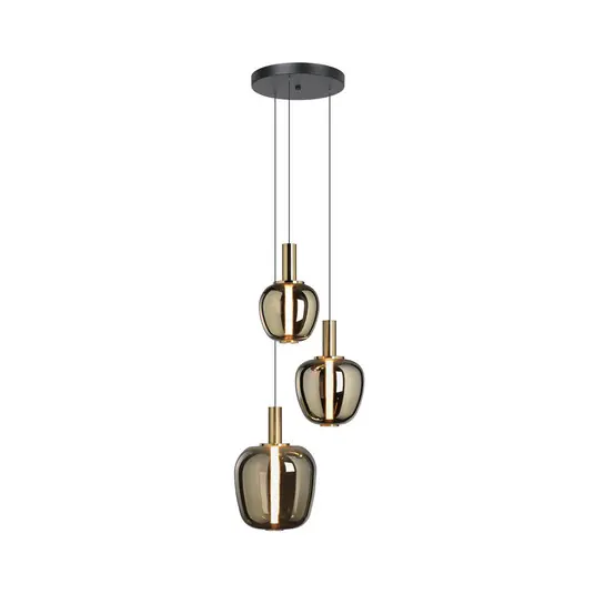 Fruitera Hängelampe gold Ø45cm 3-flg. CCT - Stars of Light Günstig