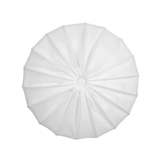 Anna Deckenlampe, weiß, Ø80cm, 4-flg., Leinen - Watt & Veke Preiswert