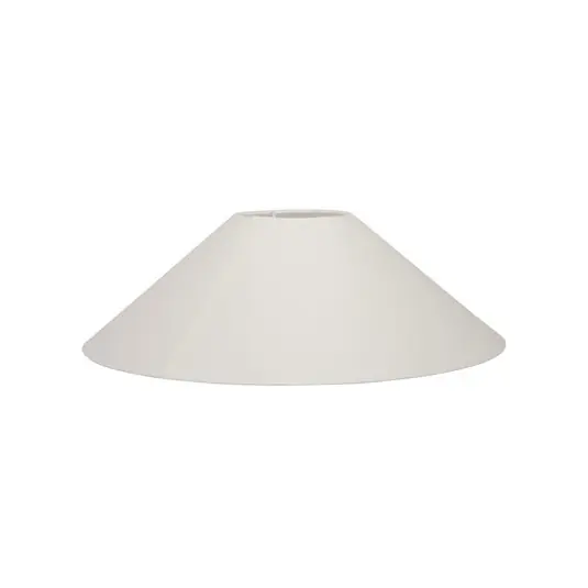 Basic flat Lampenschirm, weiß, Ø 36 cm, Leinen - Watt & Veke Top-Preis